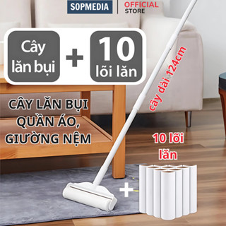  Cây lăn bụi 24 cm cán ngắn cán dài SOPMEDIA lăn bụi quần áo chăn ga lông chó mèo có lắp đậy 