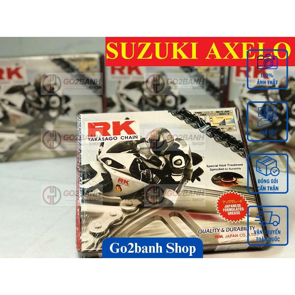 Nhông sên dĩa RK Axelo (côn tay) - Chất lượng tốt