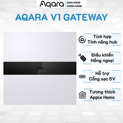 Aqara Hub V1 POE bản Nội Địa - Điều khiển hồng ngoại, Lắp âm tường hỗ trợ LAN/POE, Điều khiển trung tâm Zigbee 3.0