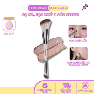   HỎA TỐC VEECCI Cọ Trang Điểm Cọ Tạo Khối Hai Đầu VEECCI Che Khuyết Điểm & Đánh Nền Lông Mềm Đa Năng XINGXINGCOSMETICS 