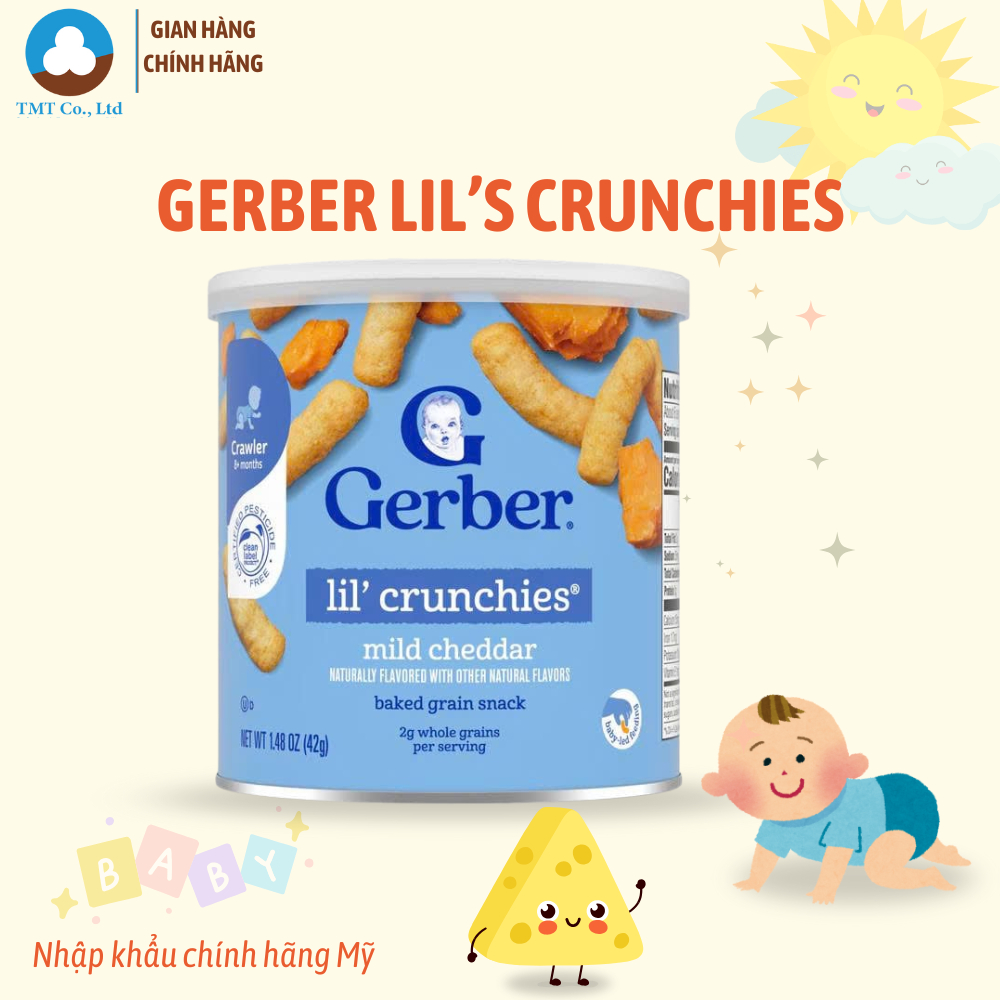 Bánh Ăn Dặm Nestle Gerber Lil's Crunchies 42g