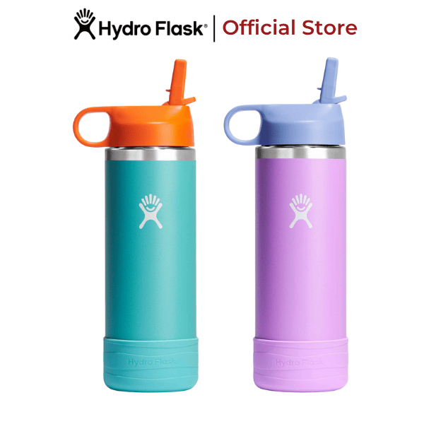 Bình giữ nhiệt Hydro Flask 532ml Kids Wide Mouth 18 oz chính hãng, an toàn cho trẻ em, giữ nhiệt tốt
