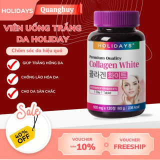 Viên uống trắng da Holiday Premium Quality Collagen White Hàn Quốc 120 viên