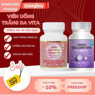  Viên Uống Trắng Da Tổng Hợp White Glutathione Collagen Vita 60 Viên Hàn Quốc 
