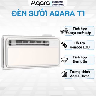  Đèn sưởi nhà tắm thông minh Aqara T1 ZNYB01LM Quạt làm ấm kép Hỗ trợ điều khiển bằng remote Tương thích HomeKit 