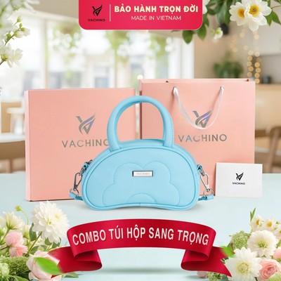 COMBO Hộp quà (Túi xách sang chảnh VACHINO-TX062 + Hộp + Túi Giấy + Túi rút đựng sản phẩm + Thiệp viết lời chúc)