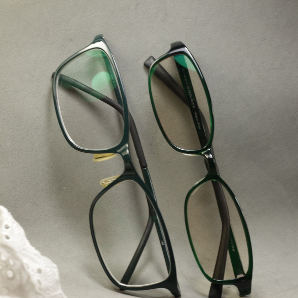 [XEM MÔ TẢ] Gọng Kính JINS Xanh lá cây 2Hand Nhật - GK031025 D6