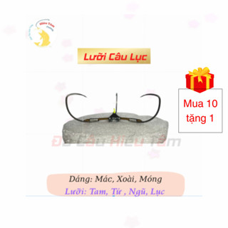  Lưỡi câu lục ngũ tam tứ dáng Xoài cao  Mác lai  Móng Rồng 