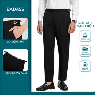 Quần Âu Nam BADASS Cạp Cao, Dày Dặn, Phong Cách Hàn Quốc, Nam Tính - QATOL010