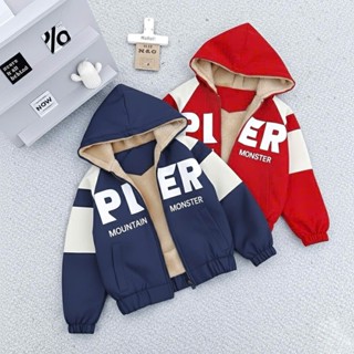 [Hàng mới] ÁO KHOÁC GIÓ TRẺ EM "PIER" LÓT LÔNG. Phong Cách Thời Trang Hiện Đại Cho Bé Trai, Bé Gái [8-38kg].