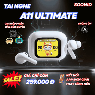 Tai Nghe A11 Ultimate, Full viền màn hình 1.65 inch, Có loa hộp sạc,Chuông báo thức, Kết Nối App, Phù Hợp Mọi Máy