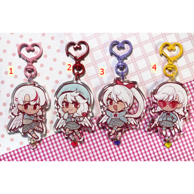 Acrylic Keychains - Love Bullet