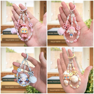  Chính hãng nhiều mẫu  Dây đeo điện thoại móc khoá Pop Bean Popmart chính hãng 