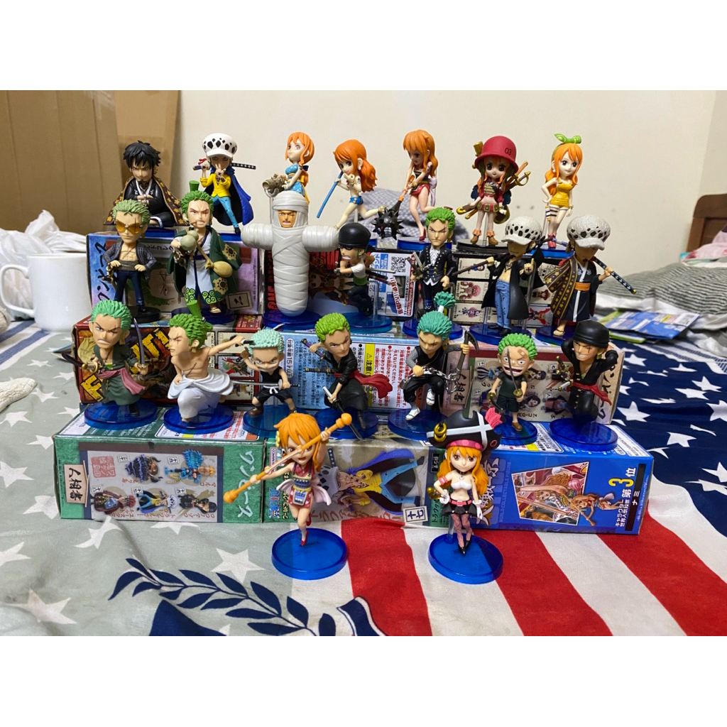 Mô hình chính hãng wcf one piece zoro/nami/law