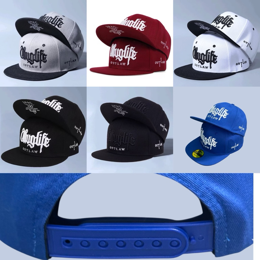 Mũ hiphop 2pac nam nữ - nón bóng thêu thuglife in kết dưới phối nhiều màu thời trang siêu ngầu