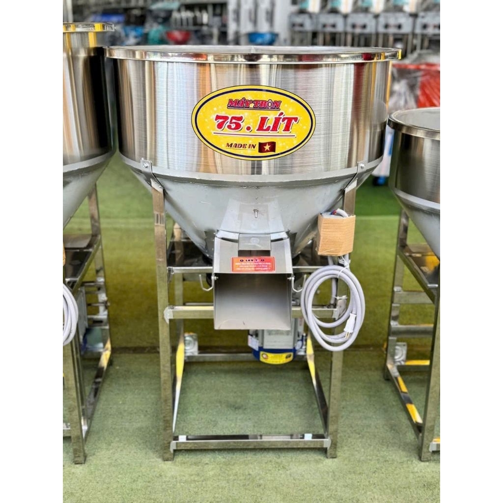 Máy trộn thức ăn tôm cá máy trộn cám gia súc gia cầm 50 kg 75 kg 100 kg trộn siêu đều