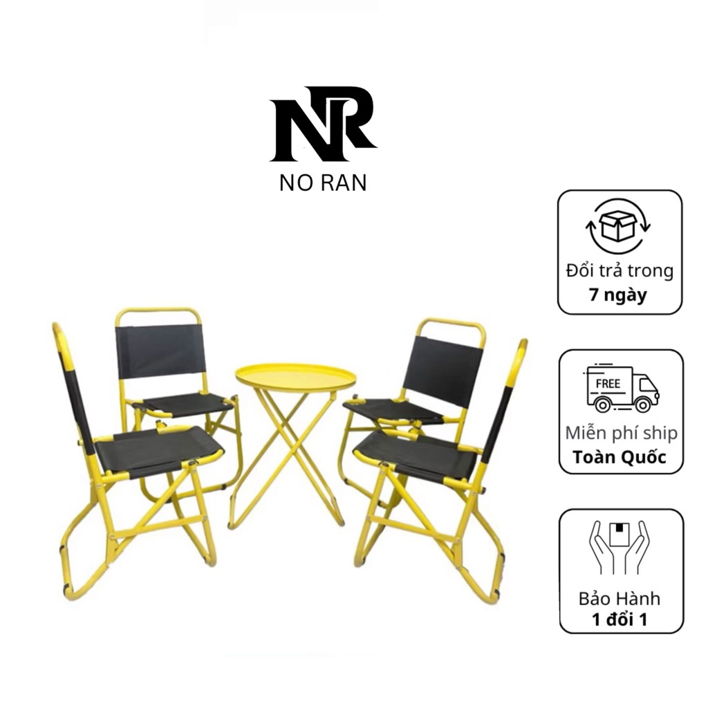 Bàn ghế vải dù sơn tĩnh điện cho quán Cafe , Du lịch , Dã ngoại gấp gọn dễ dàng [  BẢO HÀNH 30 tháng ]