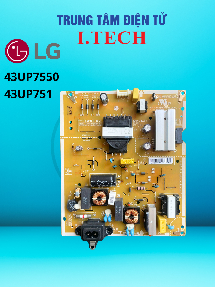 Nguồn tivi LG 43UP7550 43UP751C EAX68304102 - EAY65170108