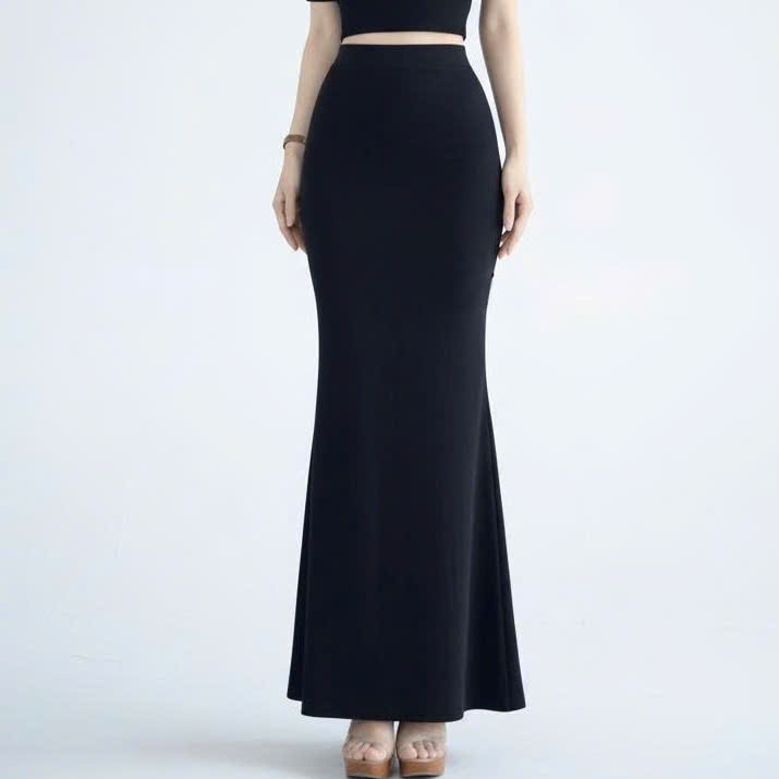 Chân váy đuôi cá ôm body KVY C1 chất cotton borip lụa dày mịn co giãn 4 chiều tôn dáng nữ tính