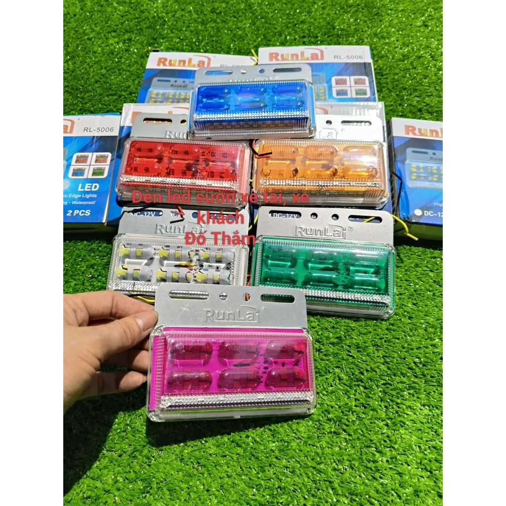  đèn sườn xe tải đèn led sườn 12v 24v các màu siêu sáng ,siêu bền  hãng Runlai  5006 to loại 1 