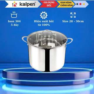  Nồi Luộc Gà Kalpen inox 304 5 đáy Lemart L28 28cm L30 30cm Bảo hành 5 năm 