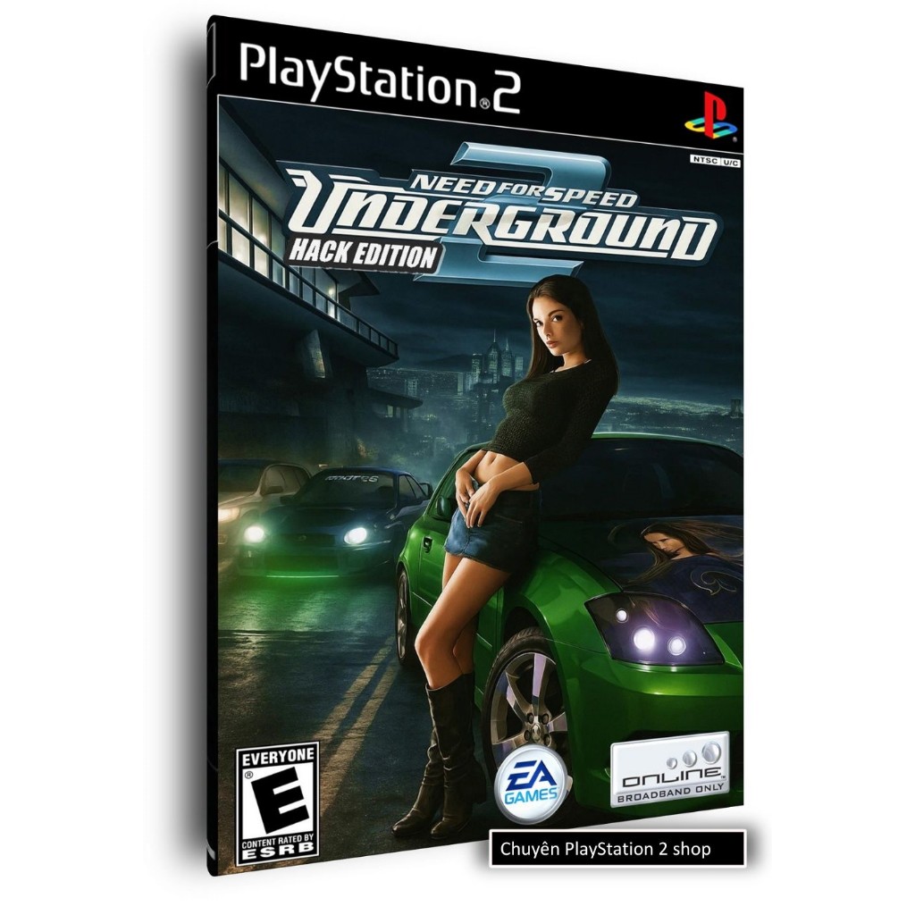 Đĩa game PS2, Need for Speed Underground 2 hack edition (đua xe) cho PS2
