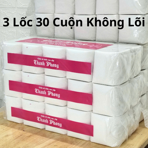 Combo 3 Lốc Giấy Thanh Phong Lốc 10 Cuộn