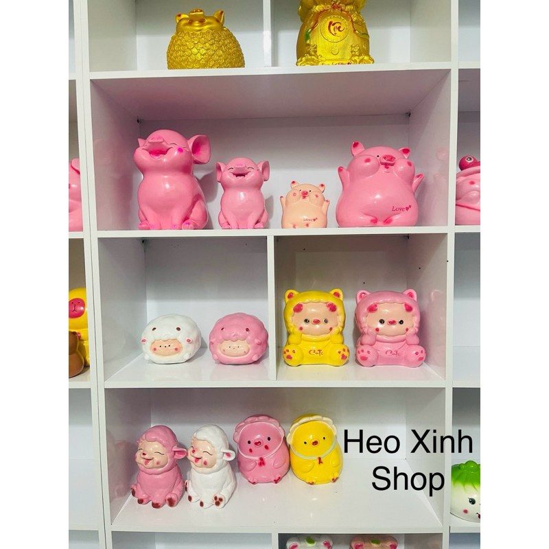 Heo tiết kiệm má bánh bao size to đủ màu