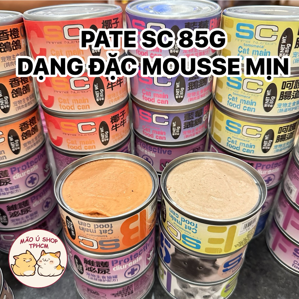 PATE SC LON 85G - DẠNG MOUSSE ĐẶC MỊN HỖ TRỢ TIÊU HOÁ TIẾT NIỆU