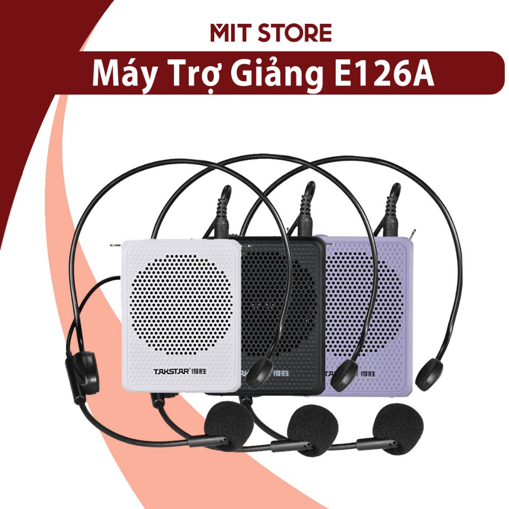  Máy Trợ Giảng Cao Cấp Takstar E126A có BLUETOOT Nhỏ Gọn,Bền Đẹp Công Suất Loa 8W Mic Nhạy Lọc Ồn Tốt  Bảo Hành 1 Năm  