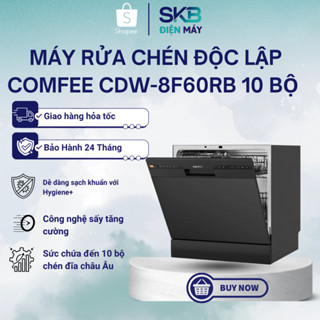 [Miễn Phí Lắp Đặt] Máy rửa chén độc lập Comfee CDW-8F60RB - Bảo Hành Chính Hãng 24 tháng