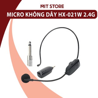 Micro không dây cao cấp HX-021W sử dụng sóng 2.4G dùng cho loa trợ giảng, loa kéo, âm ly...