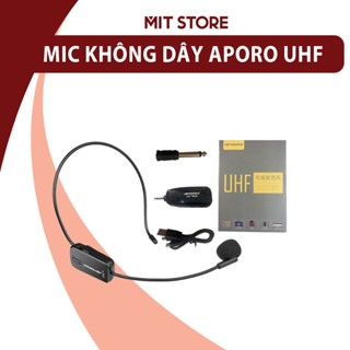 [CHÍNH HÃNG] Mic Không Dây UHF APORO, Kết Nối Đa Năng Với Loa Trợ Giảng, Loa Kéo, Âm Ly,...