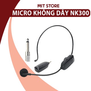Micro Không Dây NICEKEY NK300, Không Dây Sóng 2.4G, Thời Gian Dùng Lên Tới 15H, Dùng Cho Loa Trợ Giảng, Loa Kéo, Âm Ly