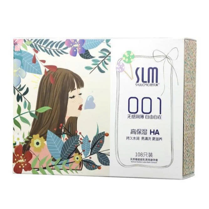 Bao cao su siêu mỏng SLM 001, nhiều gel bôi trơn,cao cấp, hàng nội địa Trung Quốc, hộp 108 chiếc