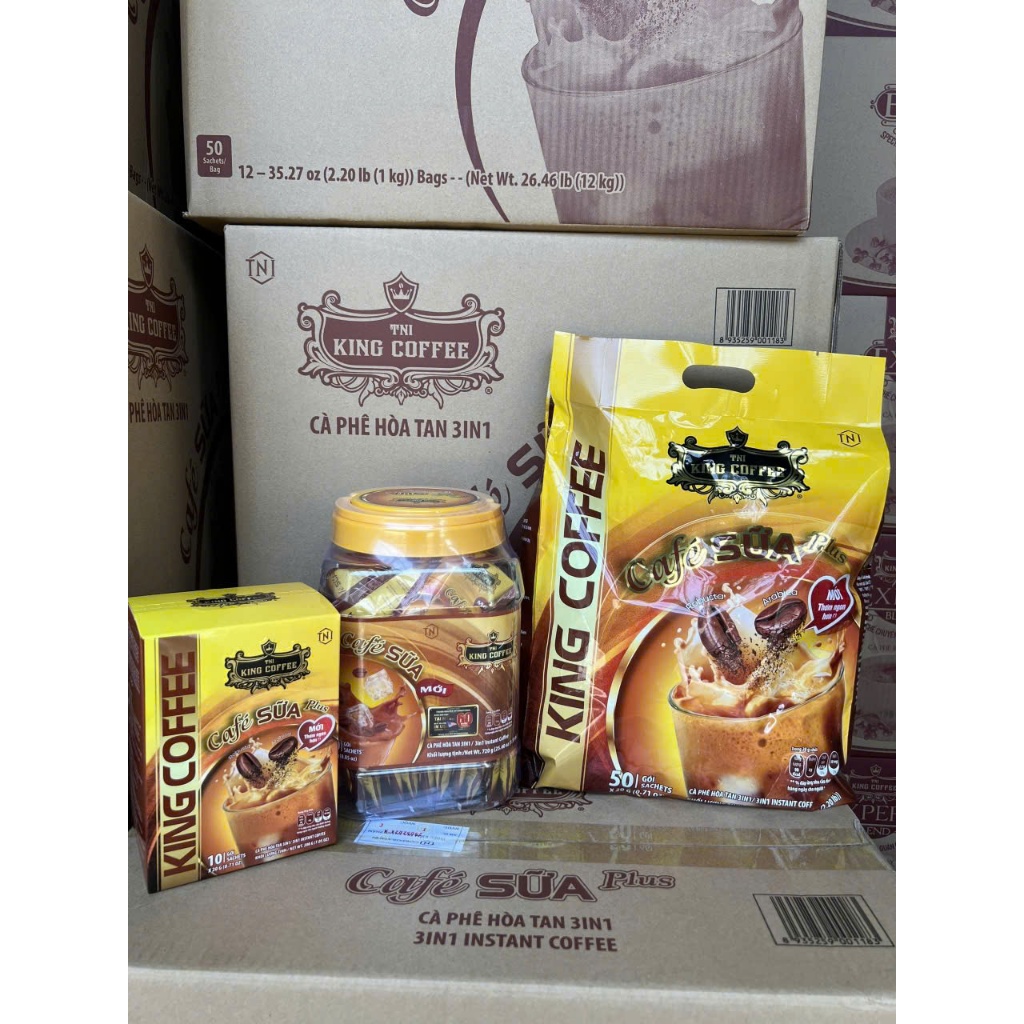 Cà Phê Sữa Plus KING COFFEE túi/hũ/hộp