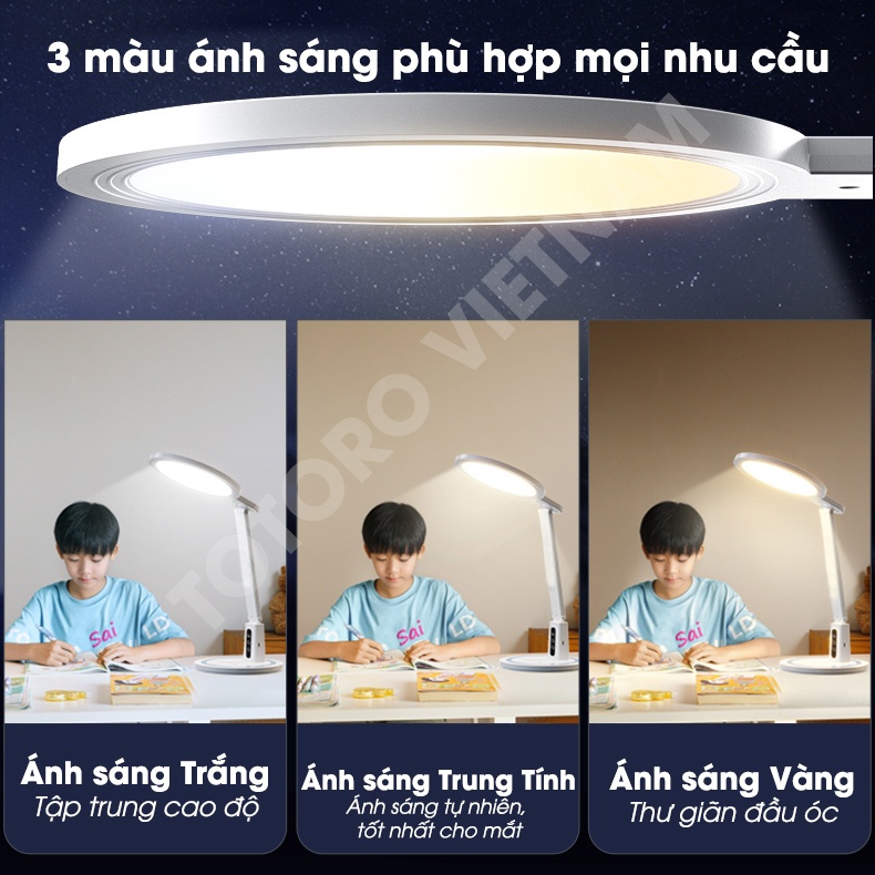 Đèn bàn học đọc sách TLDL - S36 2000Lux độ sáng cao bảo vệ mắt cảm ứng 6 mức độ 3 ánh sáng | BigBuy360 - bigbuy360.vn
