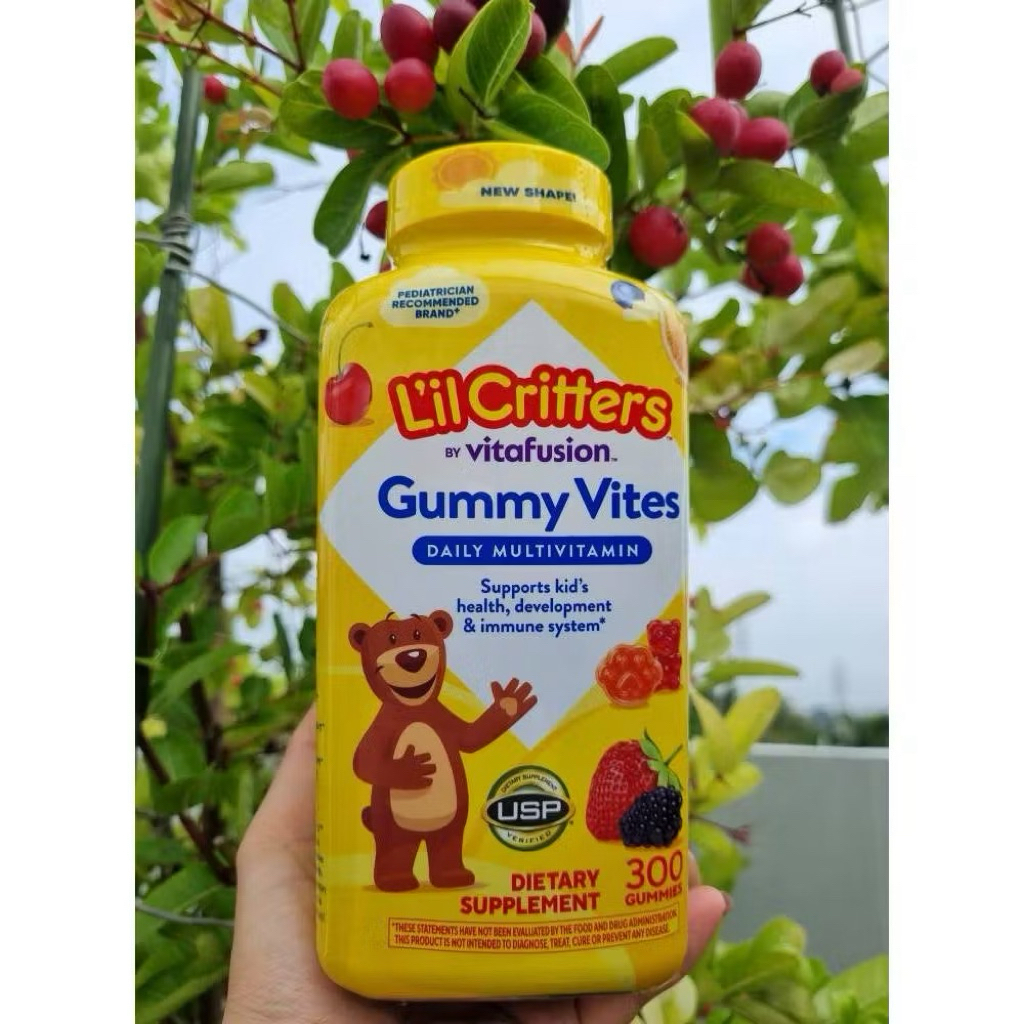 🍓🍒🍭[HSD 04/2027] Kẹo Dẻo Bổ Sung Vitamin tổng hợp Dành Cho Trẻ L’IL CRITTERS Complete Multivitamin G