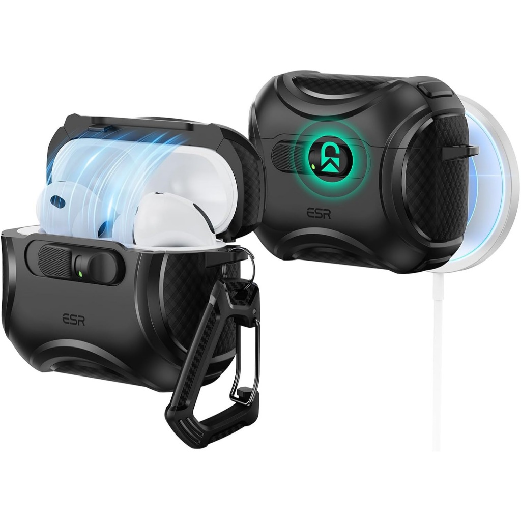 Bao Case cho Airpods Pro 3 (2025) ESR Cyber FlickLock Magnetic Case - Hàng chính hãng