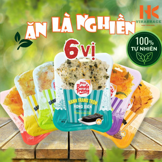  20 GÓI LỚN Bánh Tráng Miss Bự 6 Vị Combo Bánh Tráng Trộn Gói 40-46 Gram Đủ Vị Ngon Dễ Nghiền 