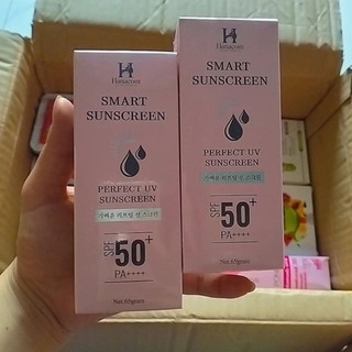  Kem Chống Nắng  Hanacom spf 50+ & sữa rửa mặt nâng tông thấm nhanh 65gr 