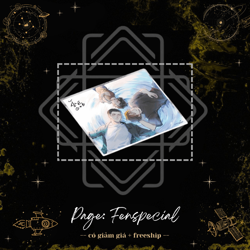 [Only Phụ Kiện Đặc Biệt] Shikishi - Ngang Tàng - Tập 3 - Vu Triết - Fm Bookmark