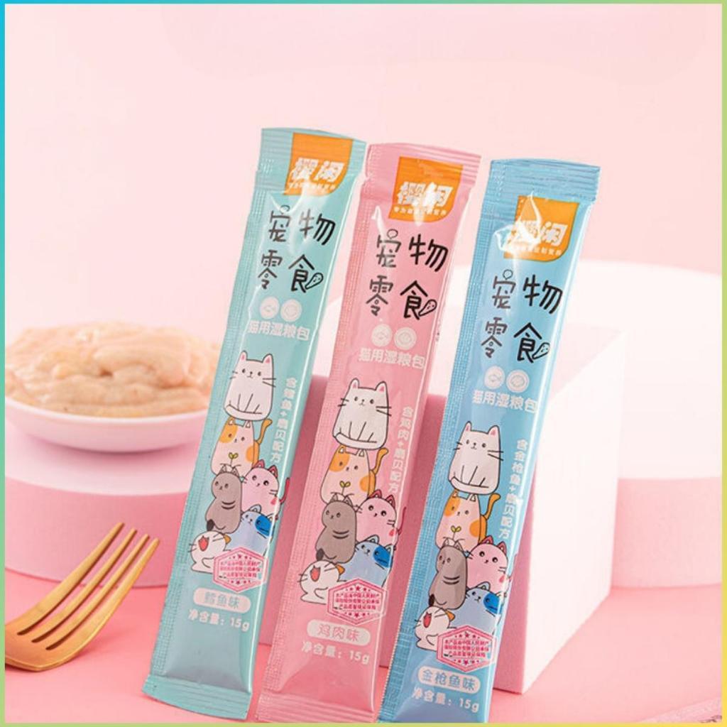 Combo 50 thanh Súp Thưởng Cho Mèo , Súp Thưởng Dinh Dưỡng Miaww PetShop 2 - Thanh 15g