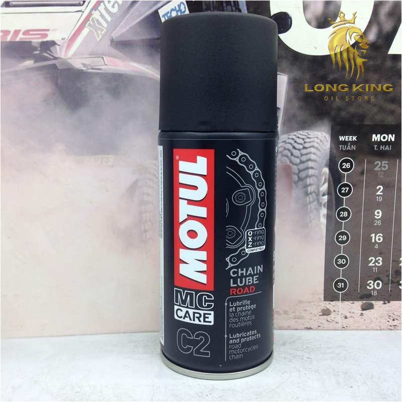Motul Dưỡng Sên Motul C2 150ml - Chai Xịt Bảo Vệ Xích Sên Chống Ăn Mòn Cho Xe Số & Mô Tô Phân Khối L