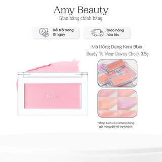   Kèm mút tán  Má Hồng Dạng Kem Bbia Ready To Wear Downy Cheek 