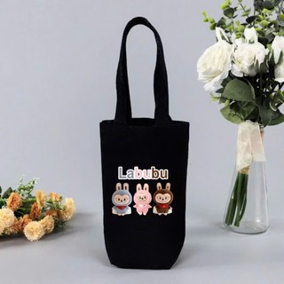  Túi đựng bình nước vải canvas vừa dung tích 900ml in hình dễ thương túi đựng lý đựng cốc bình giữ nhiệt văn phòng 