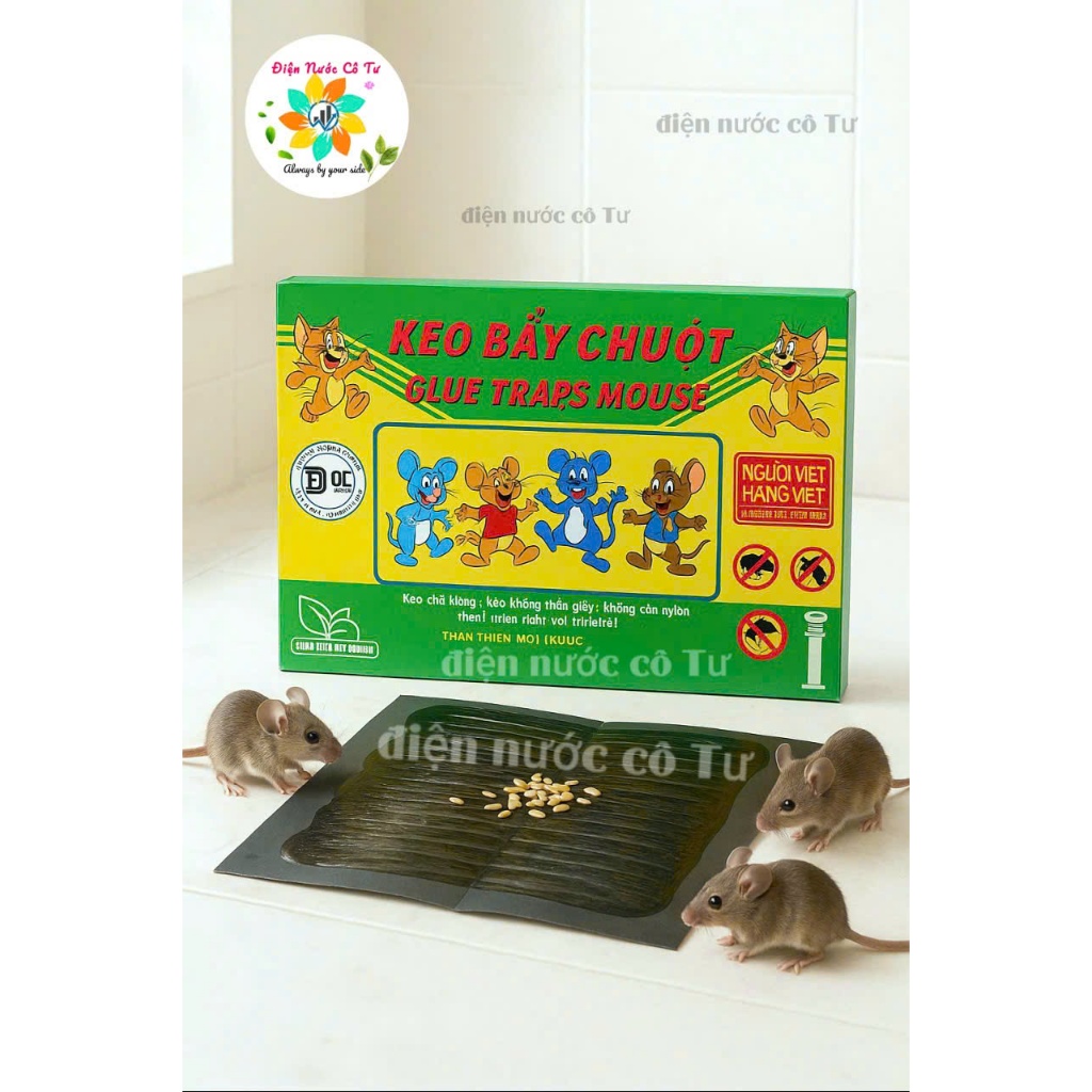 2 miếng keo dính chuột USA