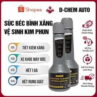 Combo 2 Chai Súc Béc, Vệ Sinh Kim Phun D-Chem Cho Xe Xăng & Dầu Bảo Dưỡng Động Cơ Ô Tô Xe Máy