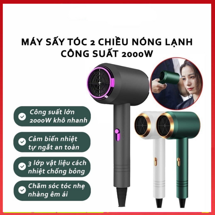 Máy Sấy Tóc Gấp Gọn Mini Công Suất Mạnh 2 Chế Độ Sấy Nóng Mát Chuẩn Salon Máy Sấy Tóc Mini Sấy Khô Siêu Nhanh