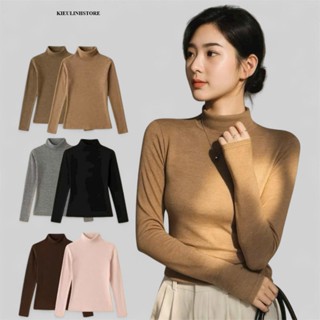  Áo Giữ Nhiệt Nữ Dài Tay Cao Cổ Ôm Body Chất Vải Mềm Mịn Co Giãn Tốt Thời Trang Hàn Quốc Mùa Đông Nhiều Màu Đẹp 